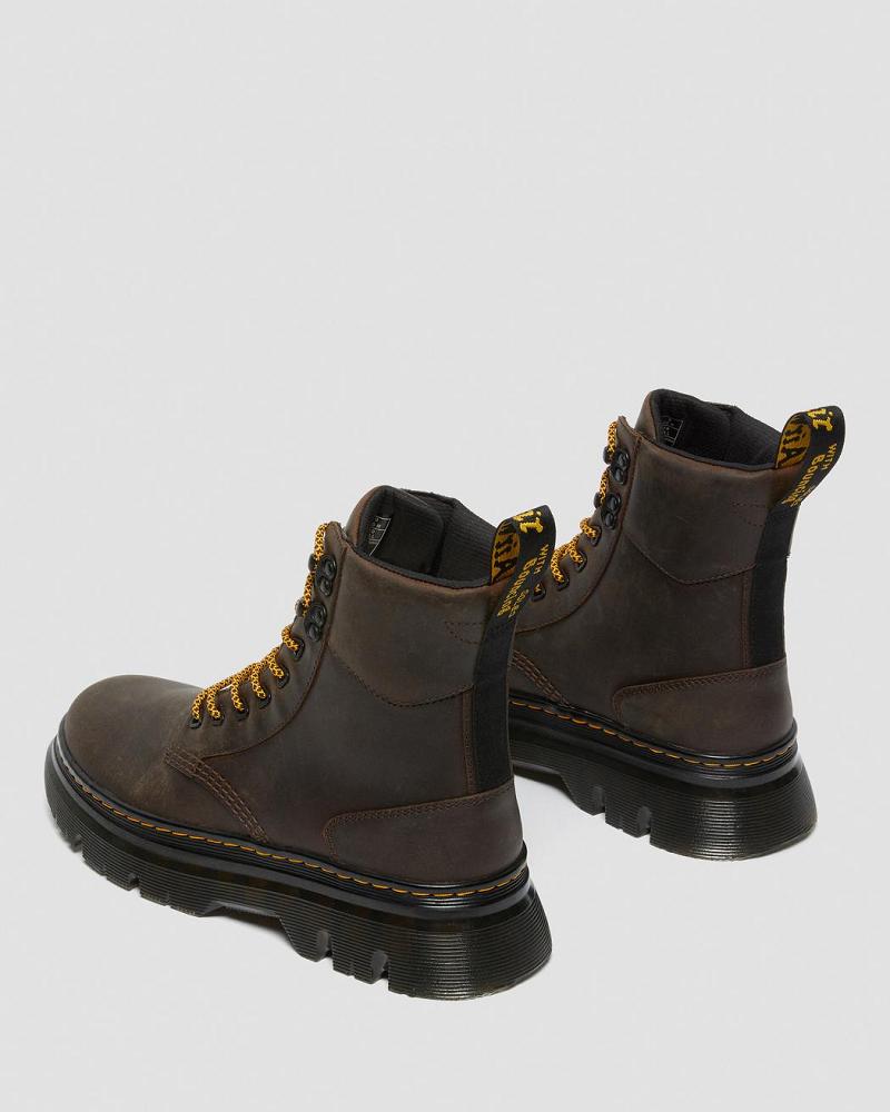 Dr Martens Tarik Crazy Horse Leren Utility Enkellaars Heren Donkerbruin | NL 355CTV